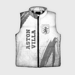 Женский жилет Aston Villa - white gradient вертикально, цвет: 3D-черный