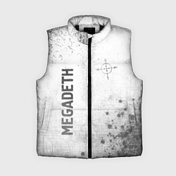 Женский жилет Megadeth - white gradient вертикально, цвет: 3D-черный