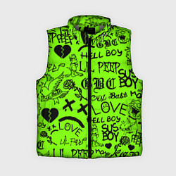 Женский жилет Lil Peep кислотный паттерн