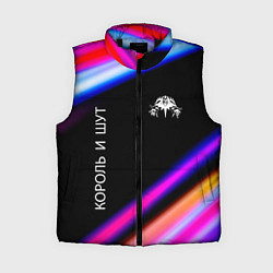 Женский жилет Король и Шут neon rock lights, цвет: 3D-черный