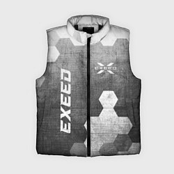 Женский жилет Exeed - grey gradient вертикально, цвет: 3D-черный