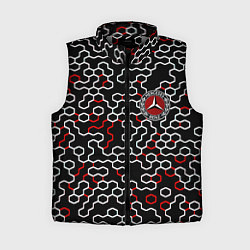 Женский жилет Mercedes benz броня текстура, цвет: 3D-светло-серый