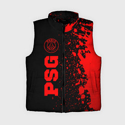 Женский жилет PSG - red gradient по-вертикали, цвет: 3D-черный