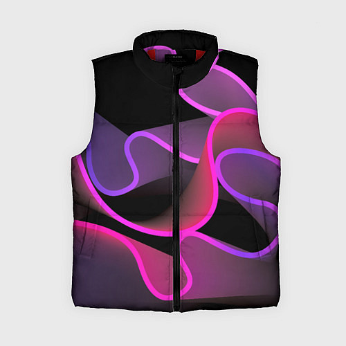 Женский жилет Линейная геометрия / 3D-Красный – фото 1