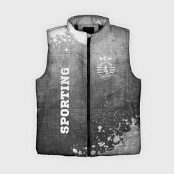 Женский жилет Sporting - grey gradient вертикально