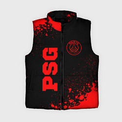 Женский жилет PSG - red gradient вертикально