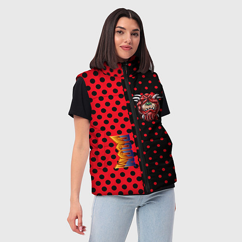 Женский жилет Doom pattern steell / 3D-Светло-серый – фото 3