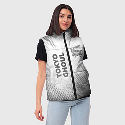 Женский жилет Tokyo Ghoul - white gradient вертикально, цвет: 3D-черный — фото 2
