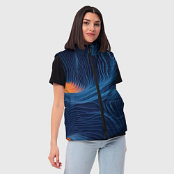 Женский жилет Абстрактная иллюзия, цвет: 3D-черный — фото 2