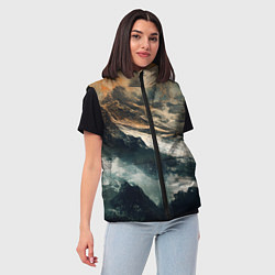 Женский жилет Иллюстрация хаоса в грубом стиле, цвет: 3D-красный — фото 2