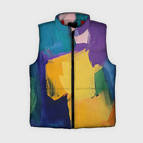 Женский жилет Мазки красок / 3D-Красный – фото 1