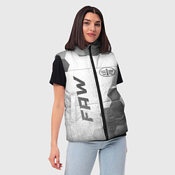Женский жилет FAW - white gradient вертикально, цвет: 3D-черный — фото 2