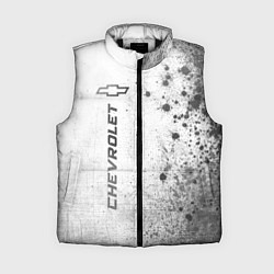 Женский жилет Chevrolet - white gradient по-вертикали, цвет: 3D-черный