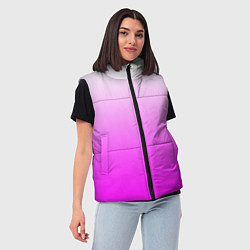 Женский жилет Gradient color pink, цвет: 3D-красный — фото 2