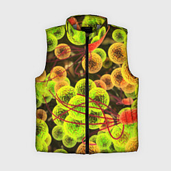 Женский жилет Вирусы текстура, цвет: 3D-светло-серый