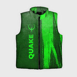 Женский жилет Quake - green gradient по-вертикали, цвет: 3D-черный