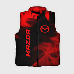 Женский жилет Mazda - red gradient вертикально