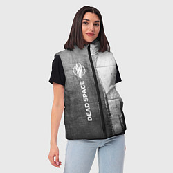 Женский жилет Dead Space - grey gradient по-вертикали, цвет: 3D-черный — фото 2