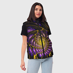 Женский жилет Fractal illusion steel, цвет: 3D-светло-серый — фото 2