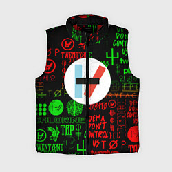 Женский жилет Twenty one pilots music steel, цвет: 3D-красный