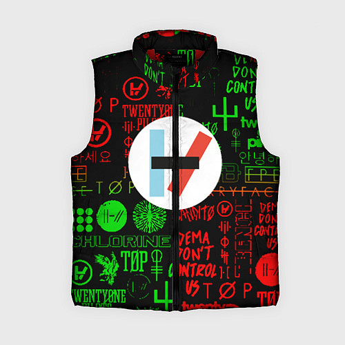 Женский жилет Twenty one pilots music steel / 3D-Красный – фото 1