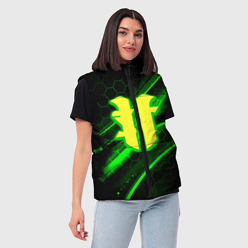 Женский жилет Starcraft 2 кислотные соты линии / 3D-Светло-серый – фото 3