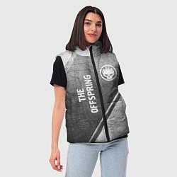 Женский жилет The Offspring - grey gradient вертикально, цвет: 3D-черный — фото 2