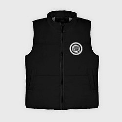 Женский жилет Chrysler logo white, цвет: 3D-светло-серый