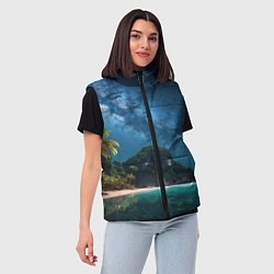 Женский жилет Island beach, цвет: 3D-черный — фото 2