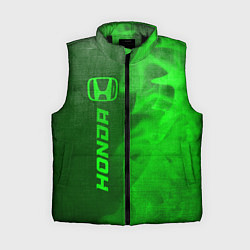 Женский жилет Honda - green gradient по-вертикали, цвет: 3D-черный