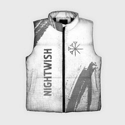 Женский жилет Nightwish - white gradient вертикально