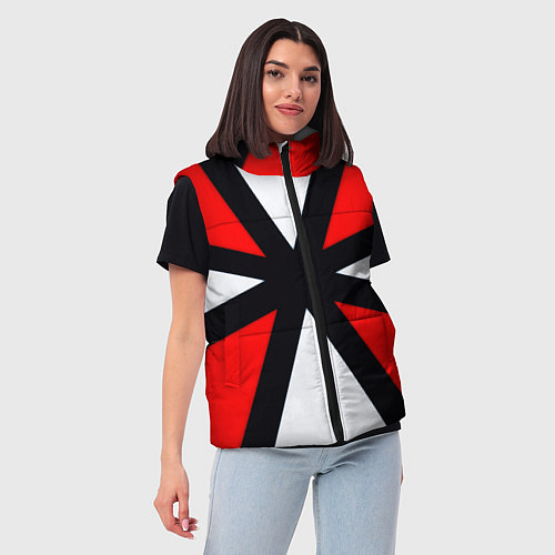 Женский жилет Полосы амбрелла / 3D-Светло-серый – фото 3