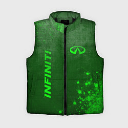 Женский жилет Infiniti - green gradient вертикально, цвет: 3D-черный