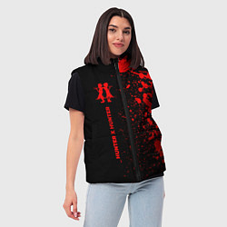 Женский жилет Hunter x Hunter - red gradient по-вертикали, цвет: 3D-черный — фото 2