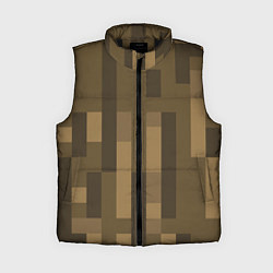 Женский жилет Wood - Minecraft, цвет: 3D-черный