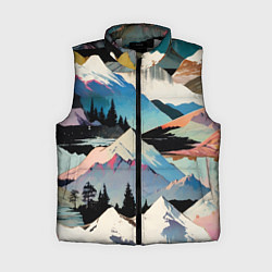 Женский жилет Снежные горы