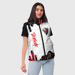 Женский жилет Берсерк - маска, цвет: 3D-черный — фото 2