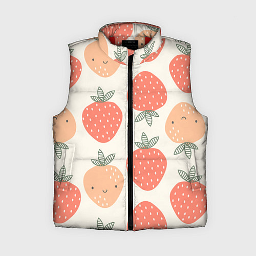 Женский жилет Клубничный узор / 3D-Красный – фото 1