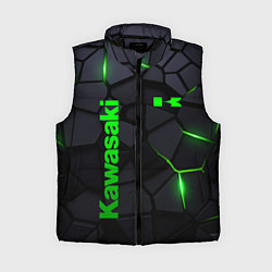 Женский жилет Kawasaki - плиты с эффектом свечения, цвет: 3D-черный