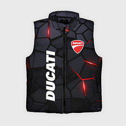 Женский жилет Ducati - плиты с эффектом свечения, цвет: 3D-черный