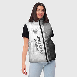 Женский жилет Poppy Playtime - white gradient по-вертикали, цвет: 3D-черный — фото 2