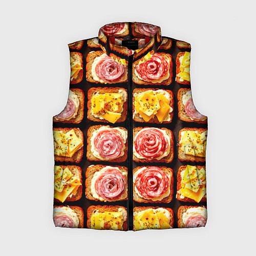 Женский жилет Бутерброды / 3D-Красный – фото 1