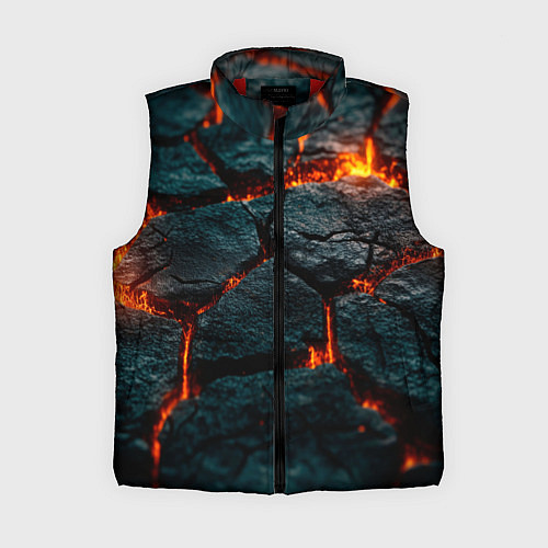 Женский жилет Скала и лава / 3D-Красный – фото 1