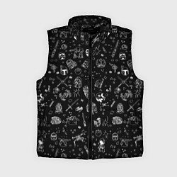 Женский жилет Звездные войны паттерн, цвет: 3D-черный