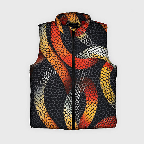 Женский жилет В змеях / 3D-Красный – фото 1