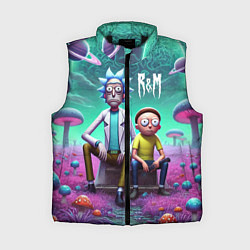 Женский жилет Рик и Морту на сказочной грибной планете - нейроар