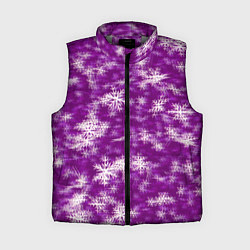 Женский жилет Снежинки глитч