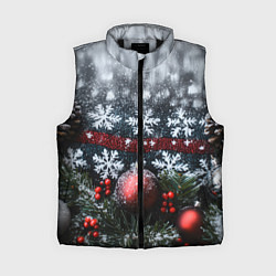 Женский жилет Новогодние снежинки