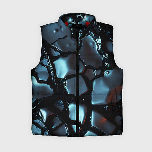 Женский жилет The liquid substance is grey / 3D-Красный – фото 1