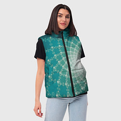 Женский жилет Фрактальная абстракция, цвет: 3D-красный — фото 2